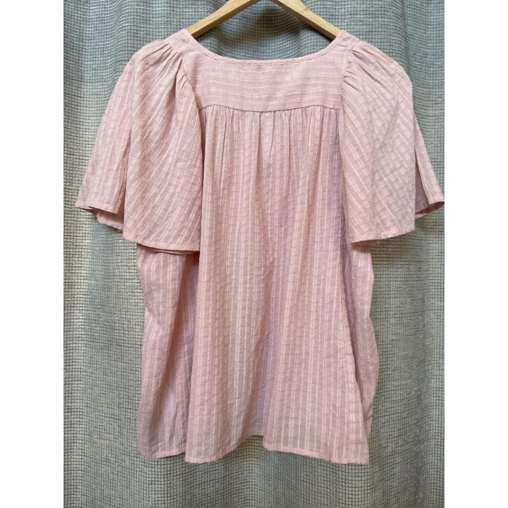 Madewell Courtyard Flutter Sleeve Top • NWT - Picture 9 of 9